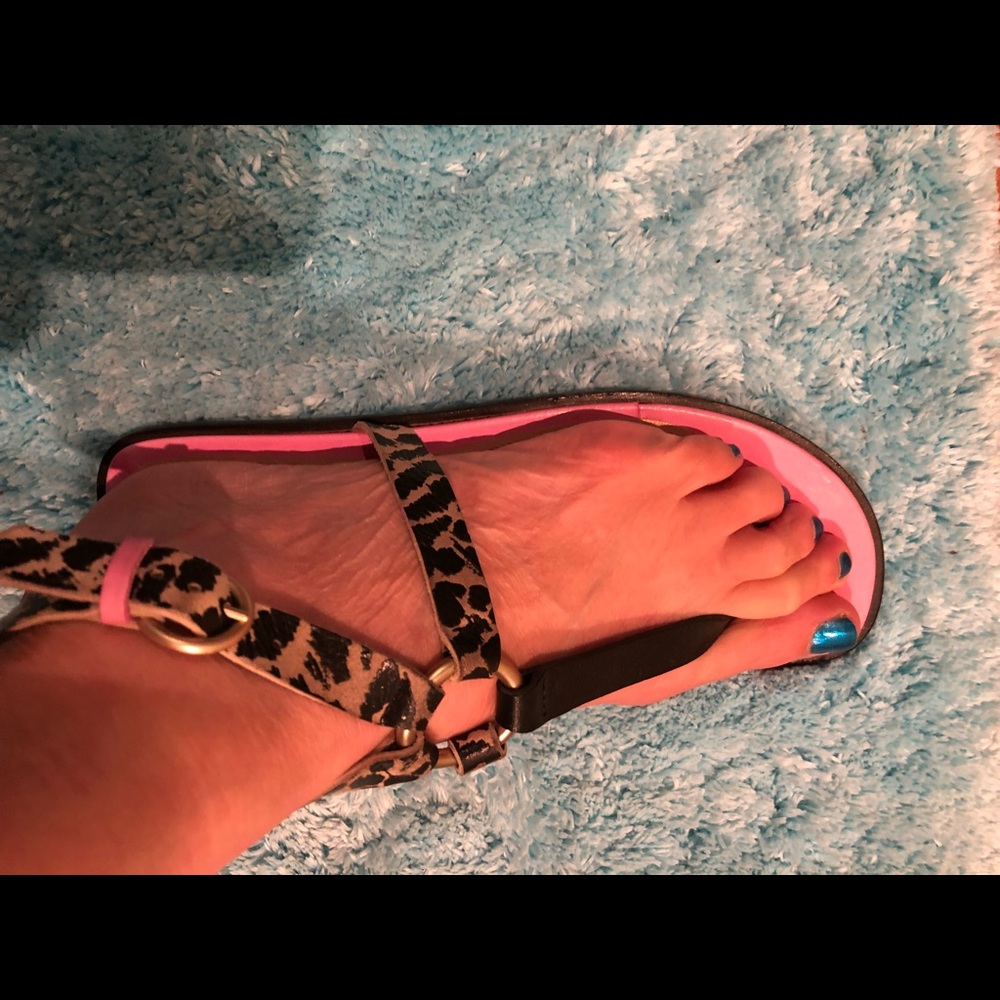 Paul Smith pink and leopard print sandals!!